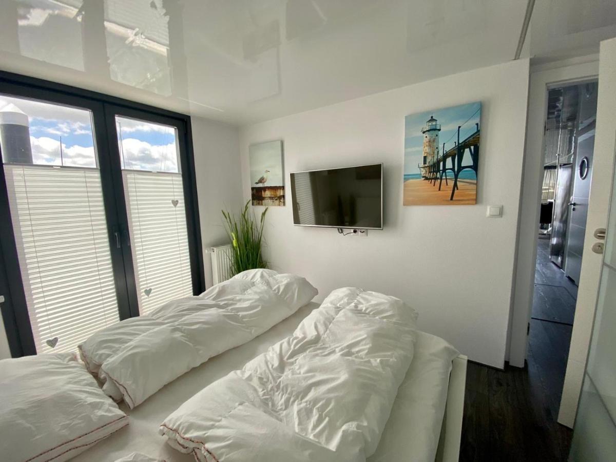 Hausboot Ferienhaus Captains Boat Kappeln Ngoại thất bức ảnh