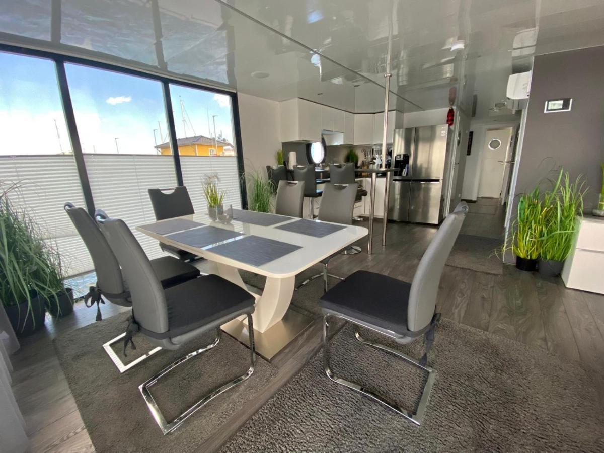 Hausboot Ferienhaus Captains Boat Kappeln Ngoại thất bức ảnh